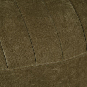   Green Chambray Channeled Swivel Chair | Oroa.com
