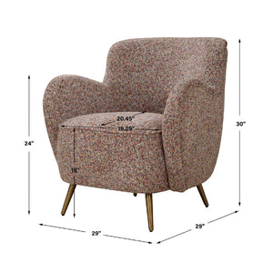   Textured Chenille Accent Chair | Oroa.com