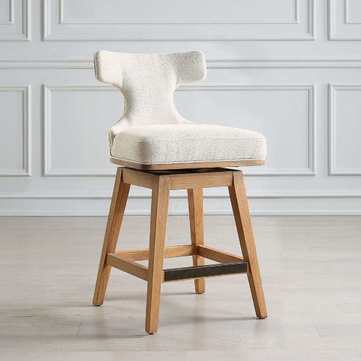   White Swivel Counter Stool | Oroa.com