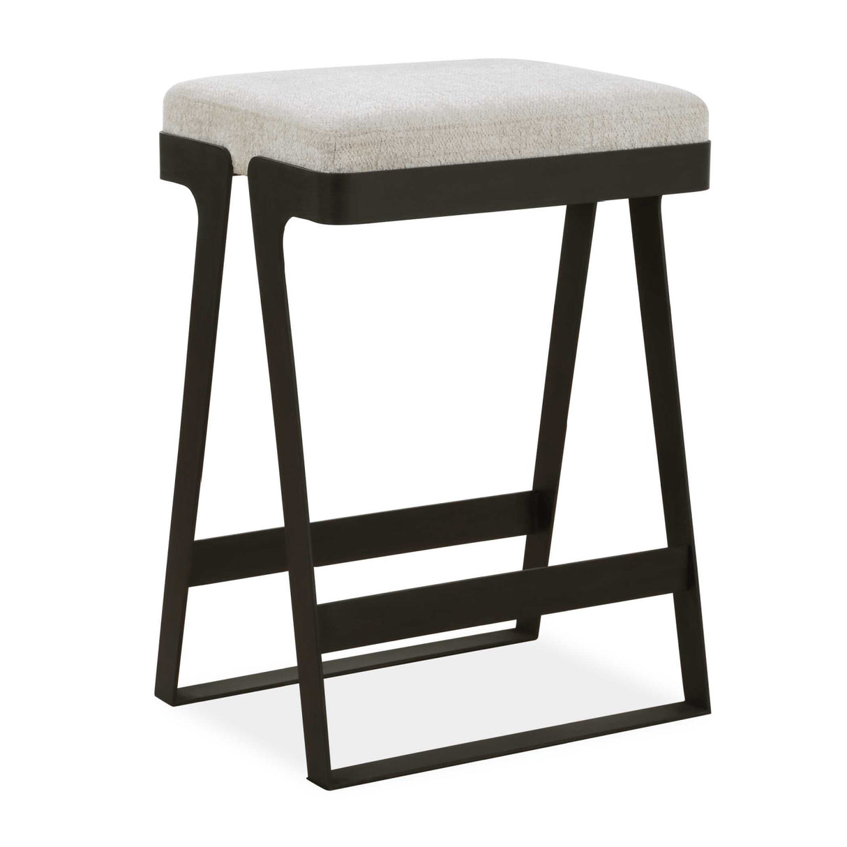   White Boucle Seat Counter Stool | Oroa.com