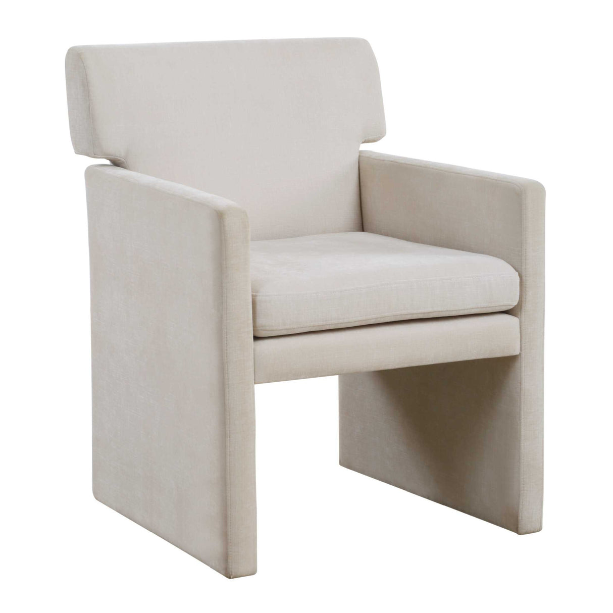   White Velvet Dining Chair | Oroa.com