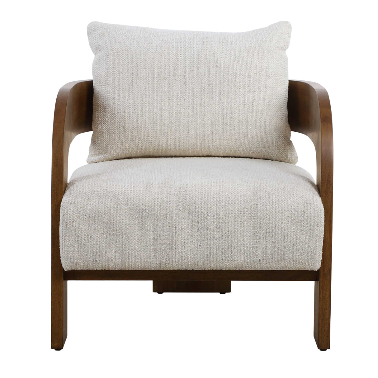   Solid Oak T-Back Accent Chair | Oroa.com
