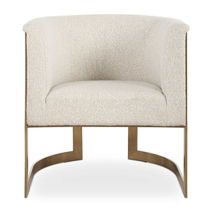   Tan Boucle Cantilevered Accent Chair | Oroa.com