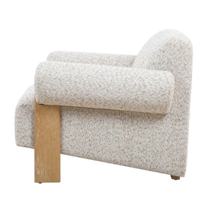   Boucle Rolled-Arm Accent Chair | Oroa.com
