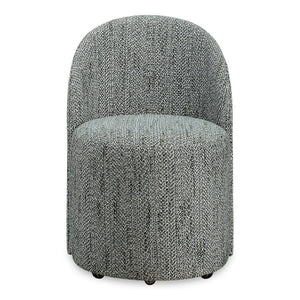   Chenille Caster Swivel Dining Chair | Oroa.com