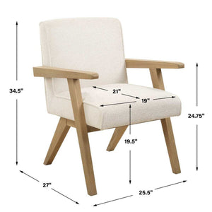   Oak Framed Padded Dining Chair | Oroa.com