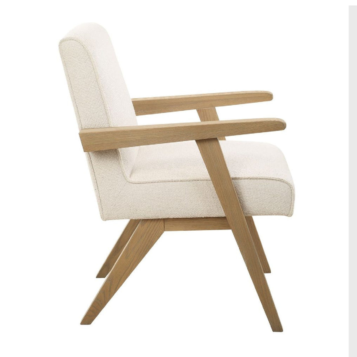   Oak Framed Padded Dining Chair | Oroa.com