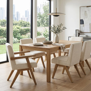  Oak Framed Padded Dining Chair | Oroa.com