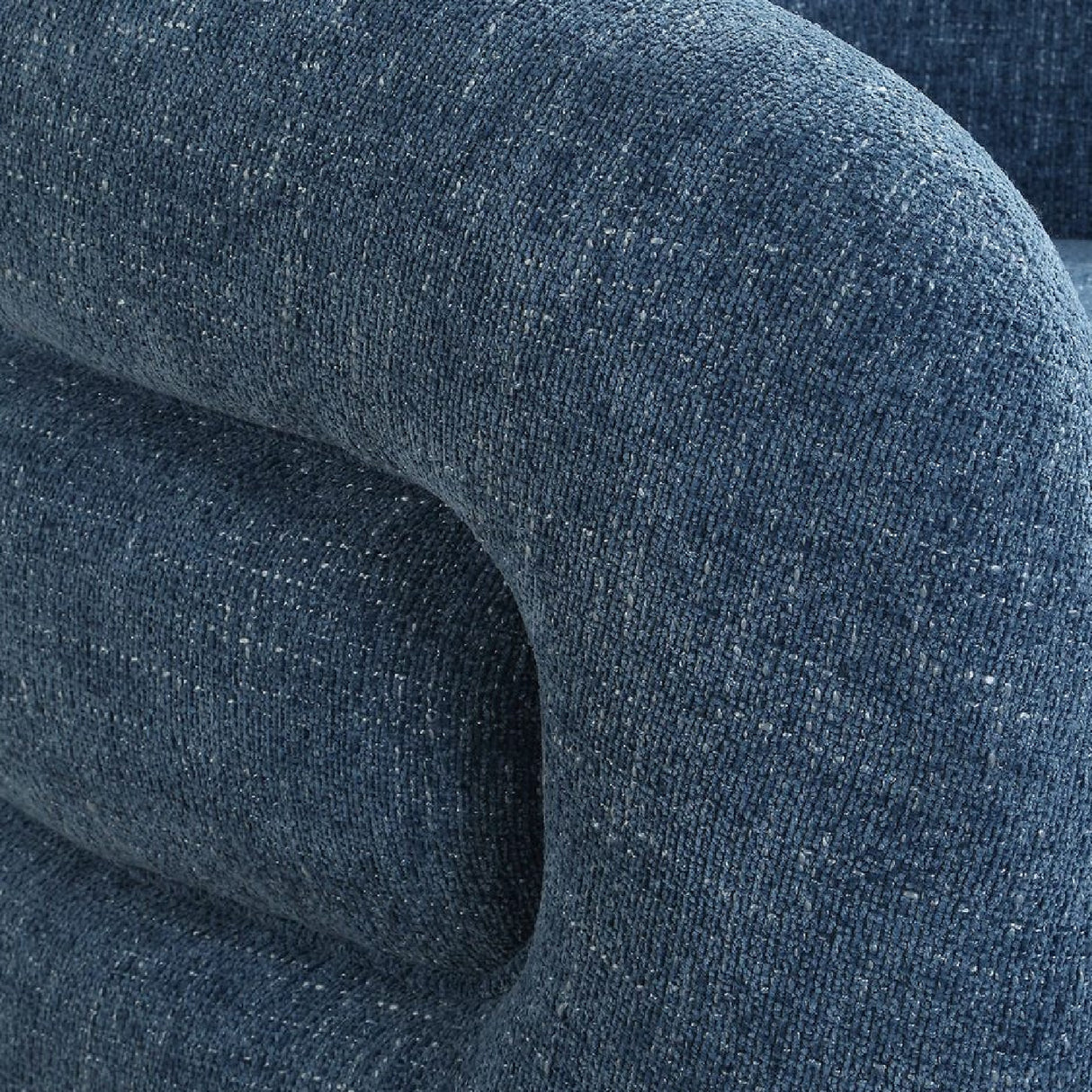   Blue Chenille Swivel Chair | Oroa.com