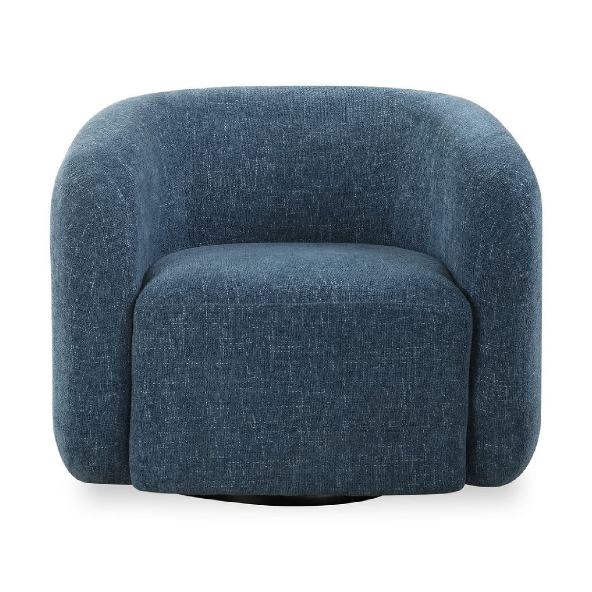   Blue Chenille Swivel Chair | Oroa.com
