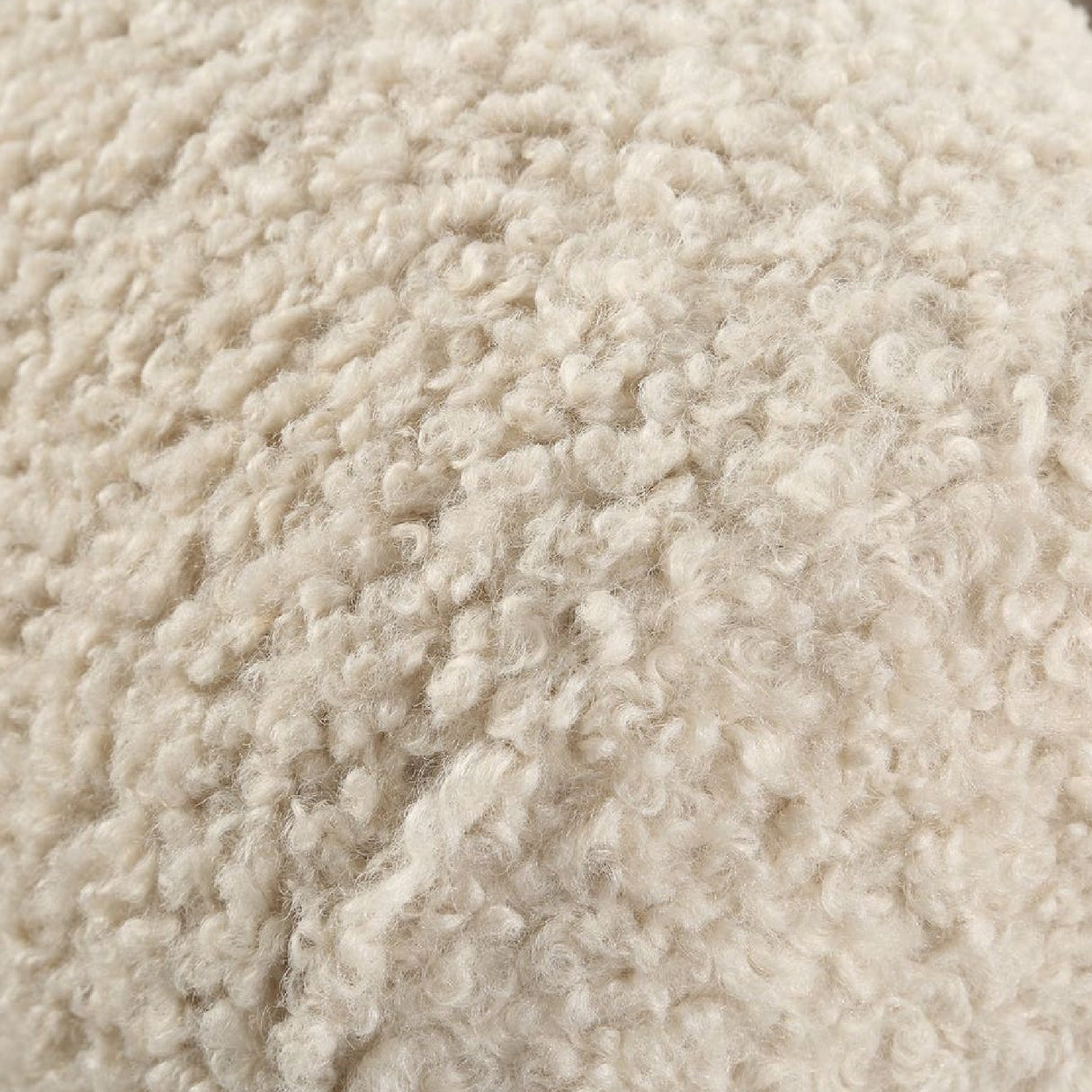   White Shearling T-Back Accent Chair | Oroa.com