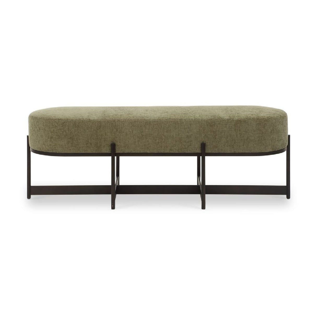   Green Upholstered Bench | Oroa.com
