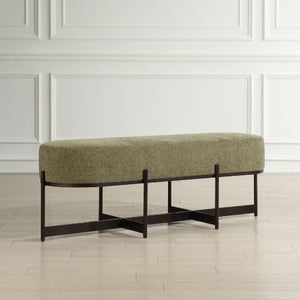  Green Upholstered Bench | Oroa.com