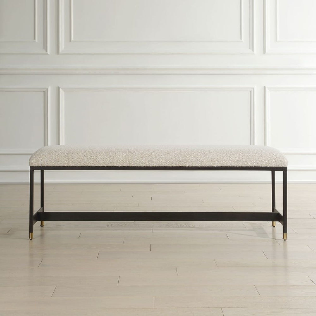   White Upholstered Bench | Oroa.com