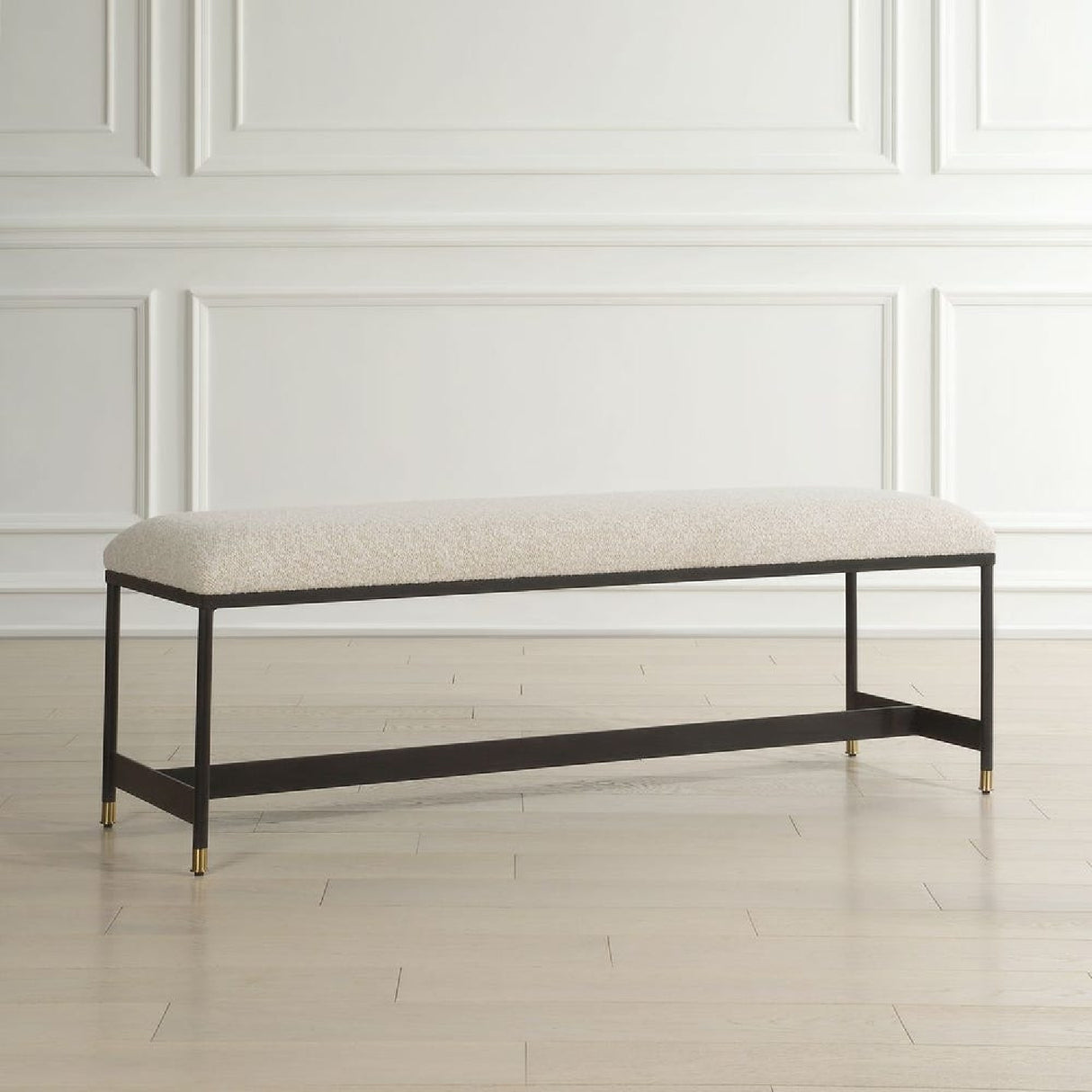   White Upholstered Bench | Oroa.com