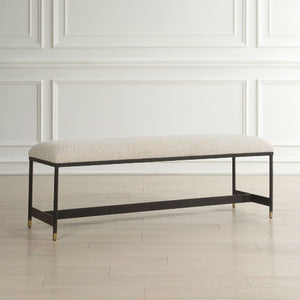   White Upholstered Bench | Oroa.com