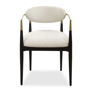  White Velvet Dining Chair | Oroa.com