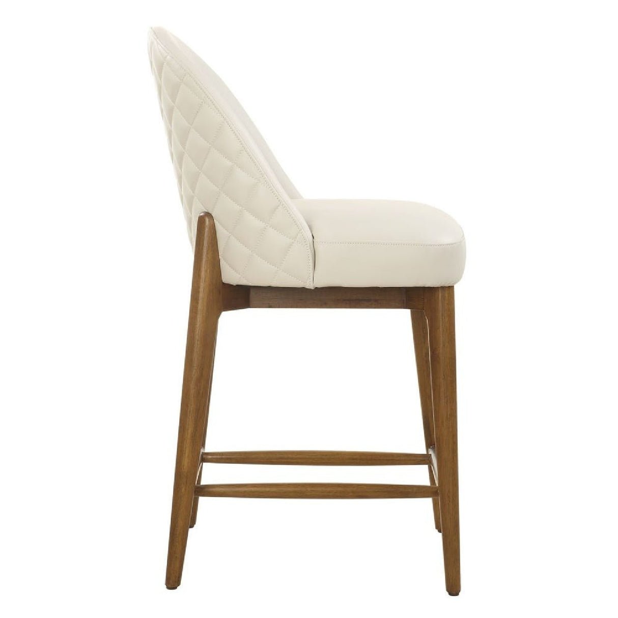   Cream Leather Inspired Counter Stool | Oroa.com