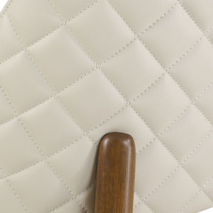   Cream Leather Inspired Counter Stool | Oroa.com