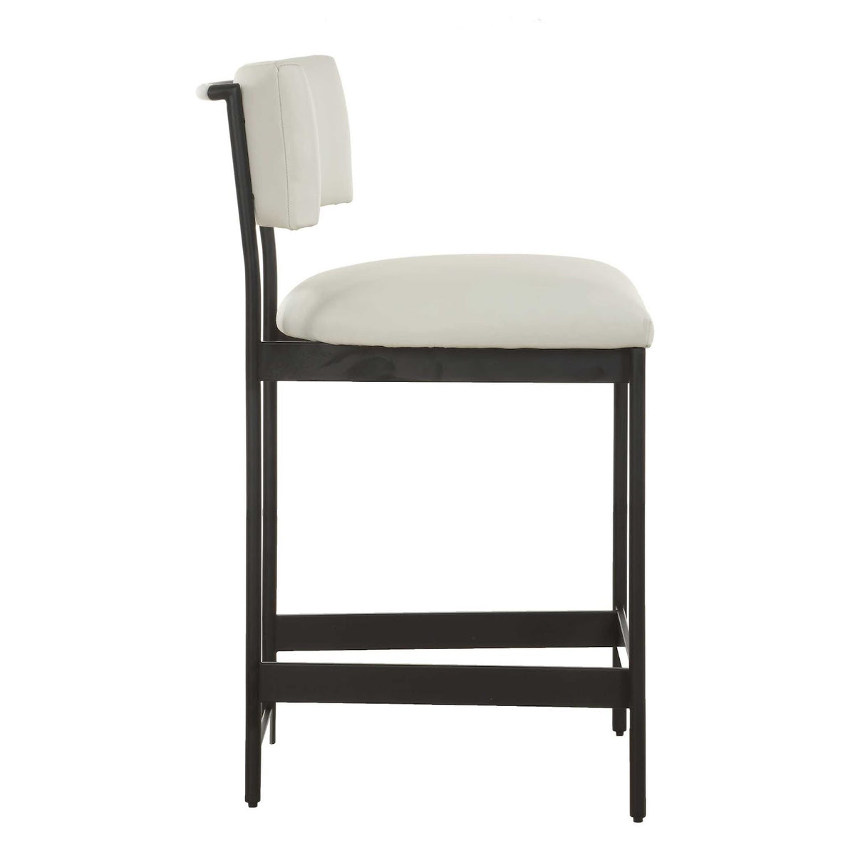   White Leather Counter Stool | Oroa.com