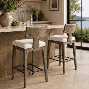   Mahogany T-Shaped Outdoor Counter Stool | Oroa.com