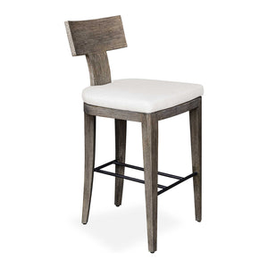   Mahogany T-Shaped Outdoor Bar Stool | Oroa.com