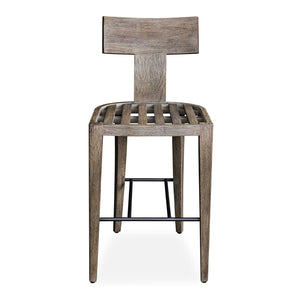   Mahogany T-Shaped Outdoor Bar Stool | Oroa.com