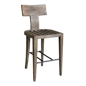   Mahogany T-Shaped Outdoor Bar Stool | Oroa.com