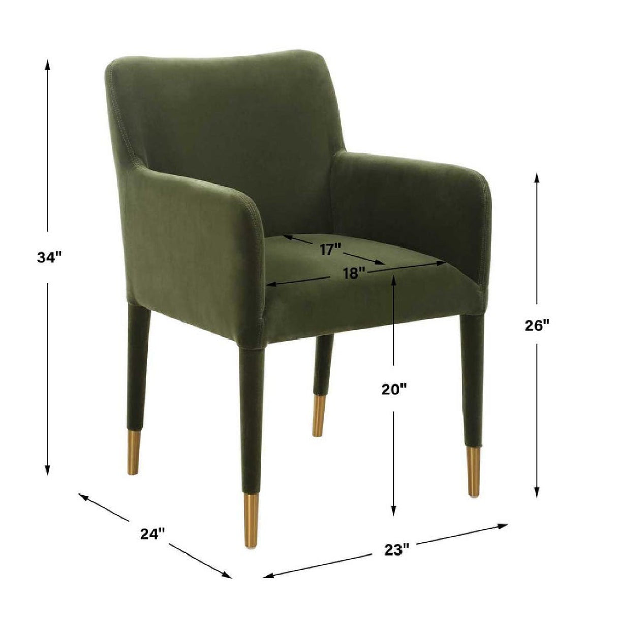   Upholstered Dining Armchair | Oroa.com