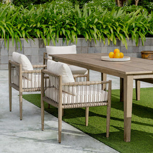   Gray Mahogany Outdoor Dining Chair | Oroa.com
