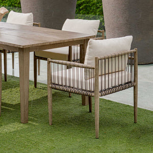   Gray Mahogany Outdoor Dining Chair | Oroa.com