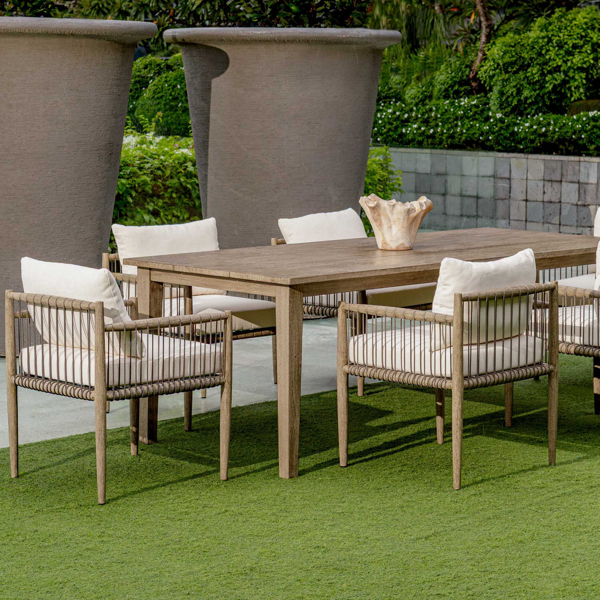   Gray Mahogany Outdoor Dining Chair | Oroa.com