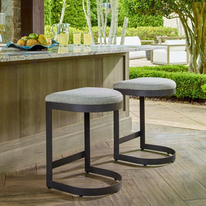   Cantilevered Steel Outdoor Counter Stool | Oroa.com