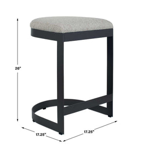  Cantilevered Steel Outdoor Counter Stool | Oroa.com