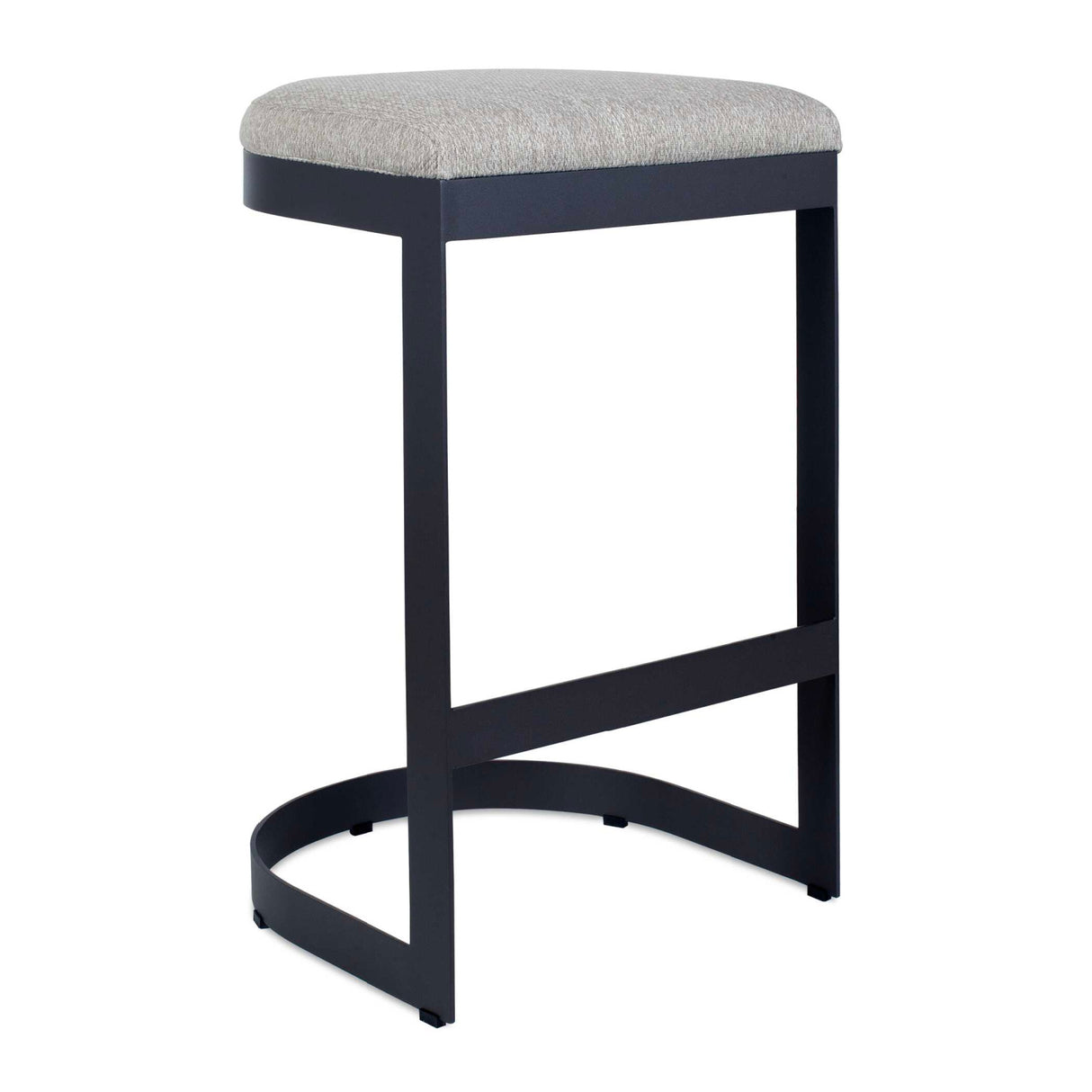   Black Cantilevered Outdoor Bar Stool | Oroa.com
