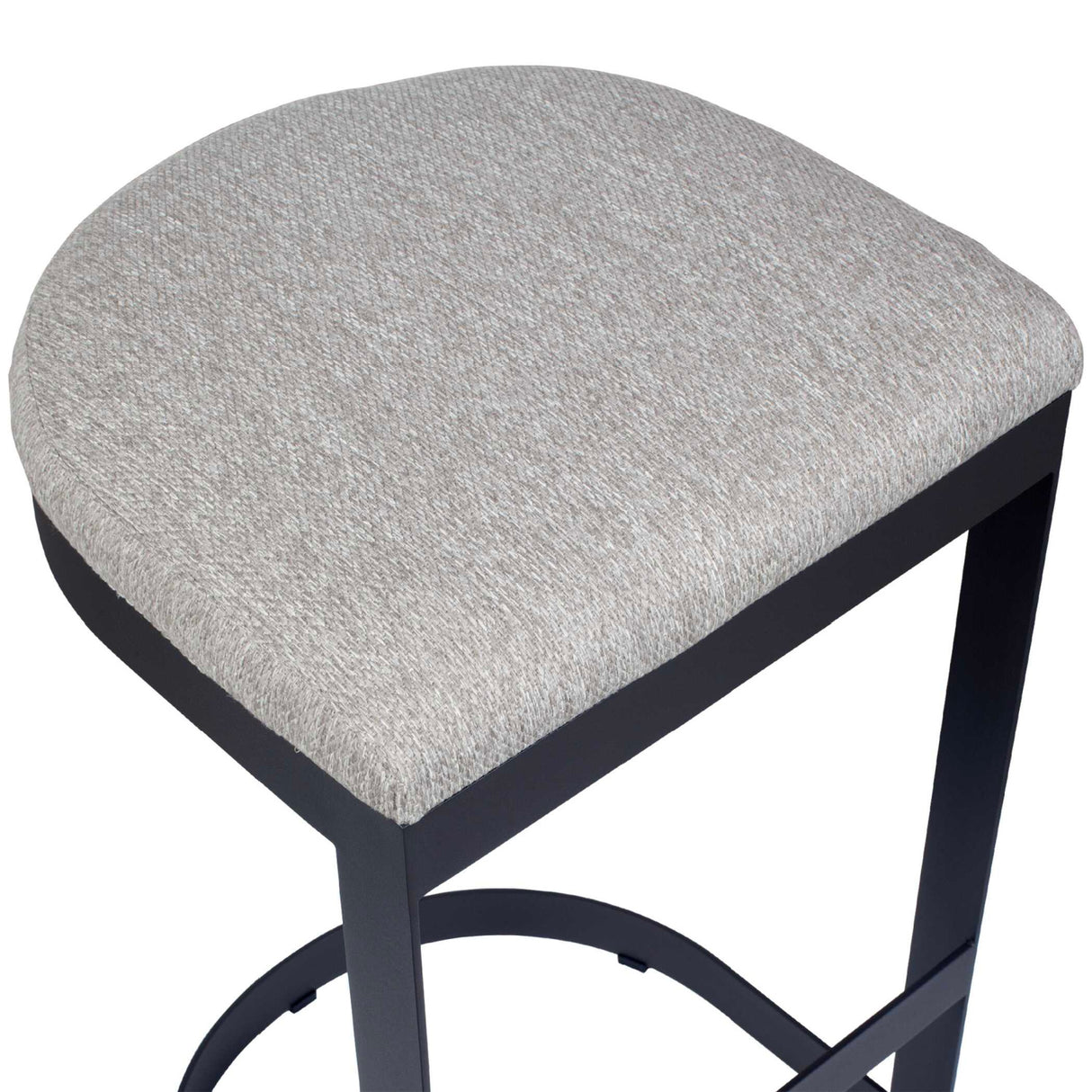   Black Cantilevered Outdoor Bar Stool | Oroa.com