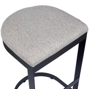   Black Cantilevered Outdoor Bar Stool | Oroa.com