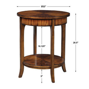   Rustic Primavera Veneer Lamp Table | Oroa.com