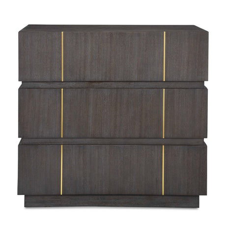   Modern European furniture - Dark Acacia 3-Drawer Chest - www.oroa.com | Oroa.com