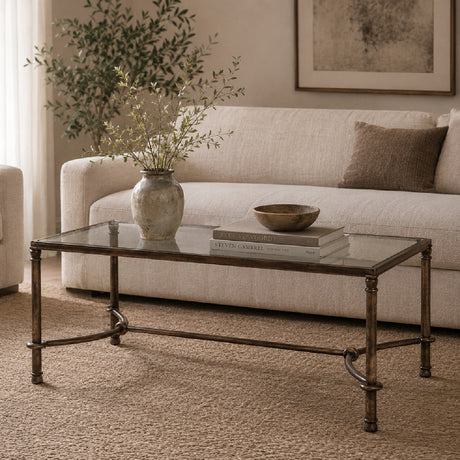   Bronze Framed Coffee Table | Oroa.com