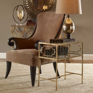   Gold Framed Side Table | Oroa.com