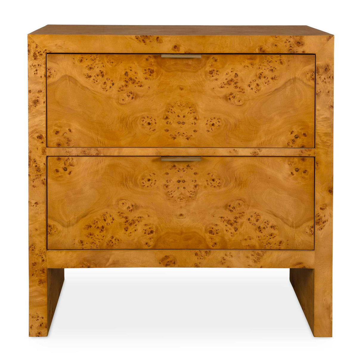   2-Drawer Burl Accent Chest | Oroa.com
