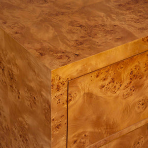   2-Drawer Burl Accent Chest | Oroa.com