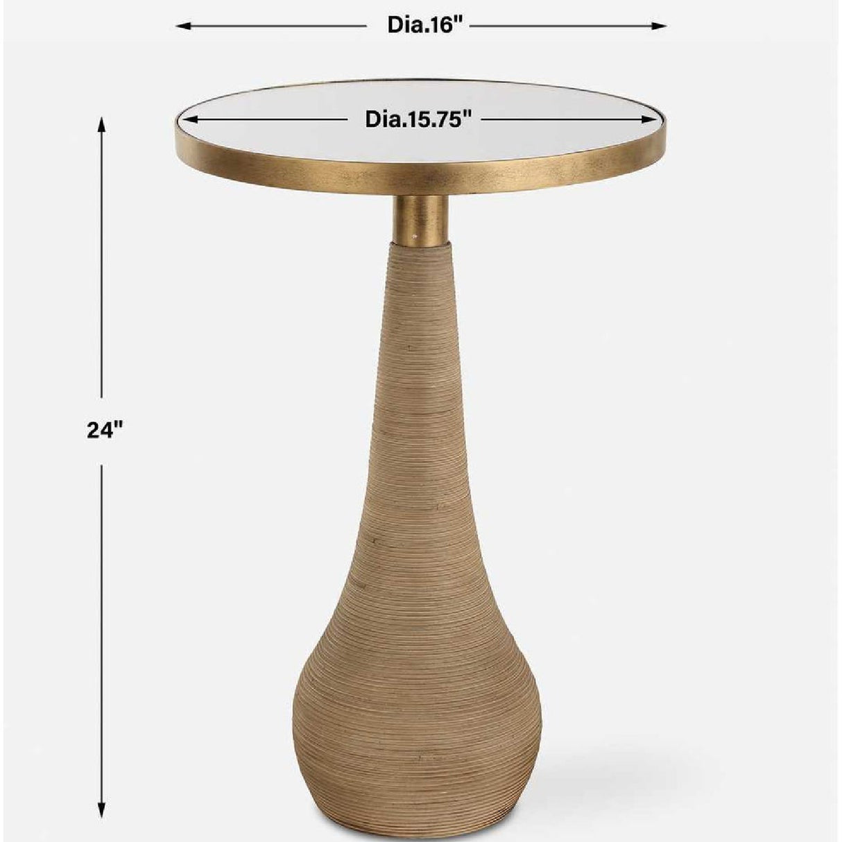   Mirror Top Accent Table | Oroa.com