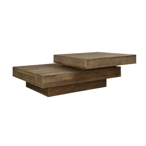   2-Layer Natural Oak Coffee Table | Oroa.com