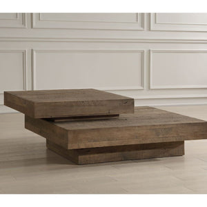   2-Layer Natural Oak Coffee Table | Oroa.com