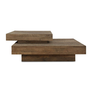   2-Layer Natural Oak Coffee Table | Oroa.com