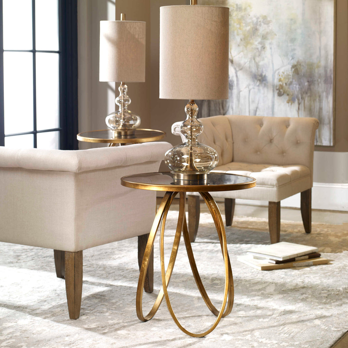   Gold Loops Side Table | Oroa.com
