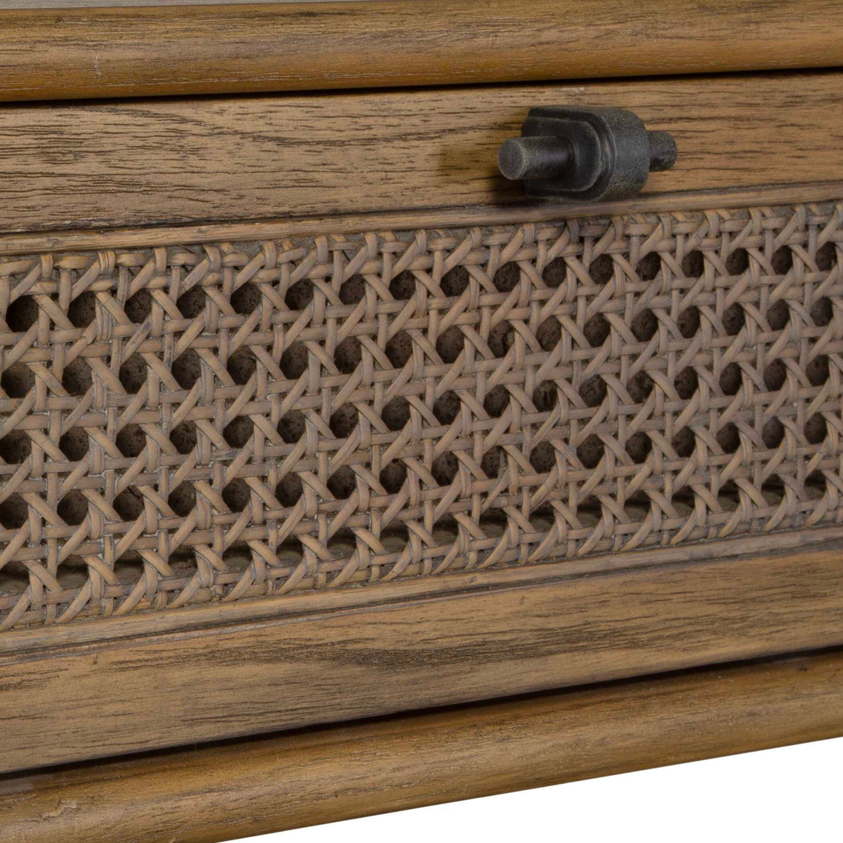   2-Drawer Cane Console Table | Oroa.com