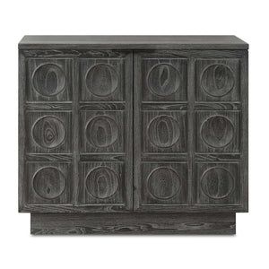   Circle Carved Elm 2-Door Cabinet | Oroa.com